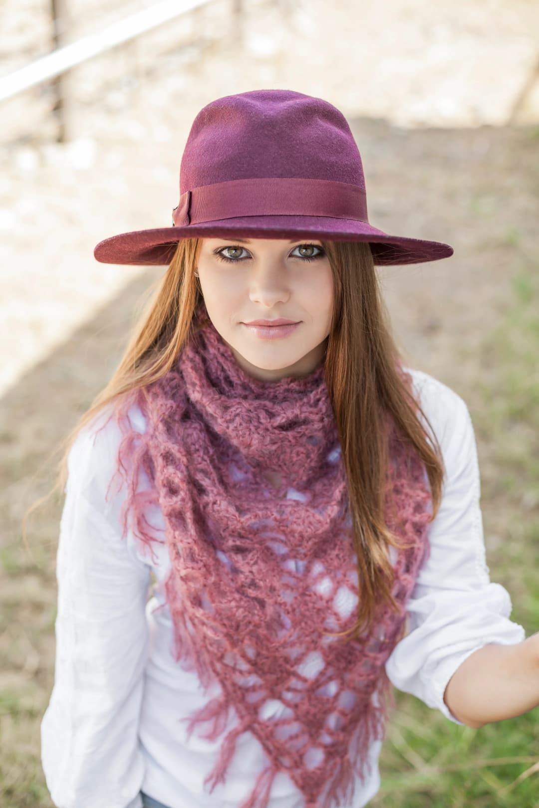 Lace Triangle Scarf