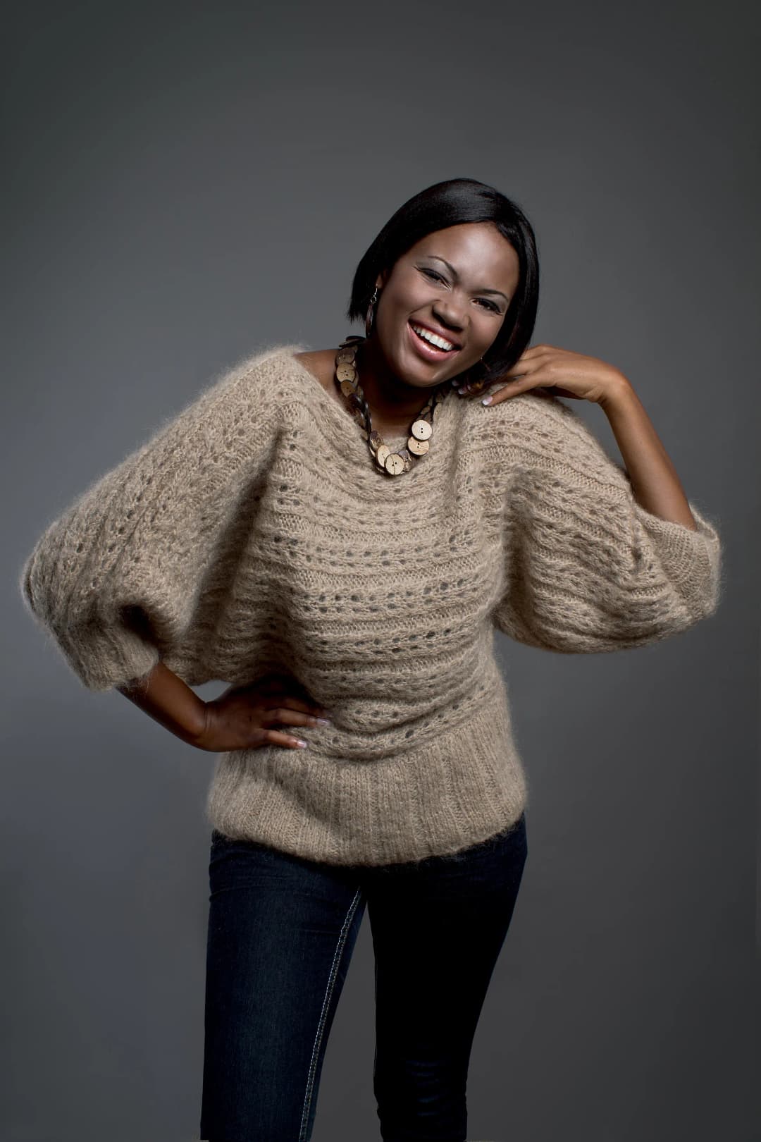 Easy Eyelet Pullover