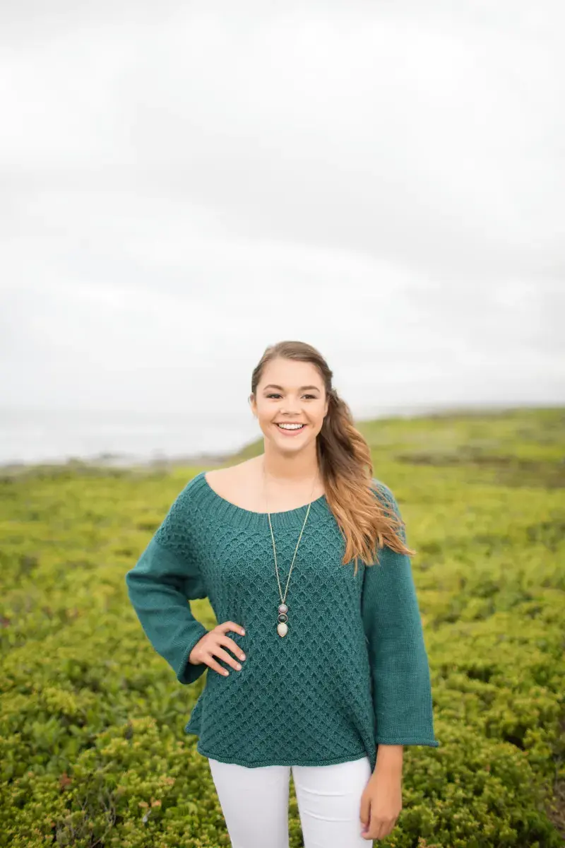 Trellis Stitch Pullover